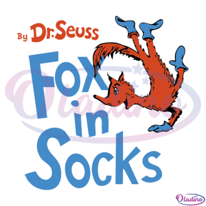 Fox in socks SVG Digital File, Dr Seuss svg, fox svg, socks svg