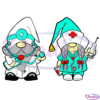Funny Gnomes Nurse And Doctor Quarantine Covid 19 SVG