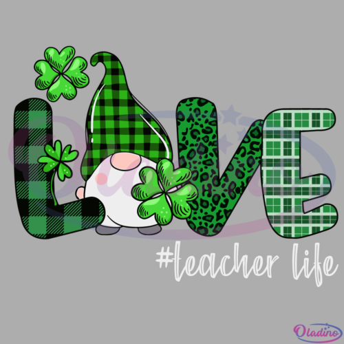 Gnome Teacher St Patricks day SVG Digital File