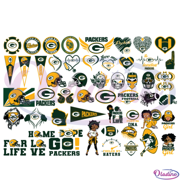 Green Bay Packers Bundle SVG Digital File, NFL Svg, Packers Svg