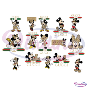 Gucci Mickey And Minnie SVG Digital File Bundle SVG Digital File