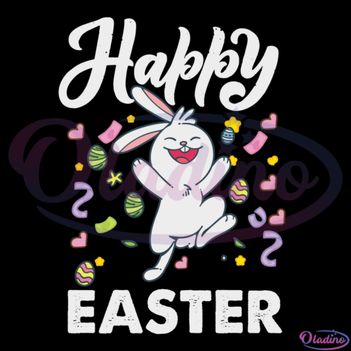 Happy Easter Bunny SVG Digital File