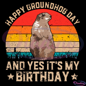 Happy Groundhog Day SVG Digital File, Groundhog Svg