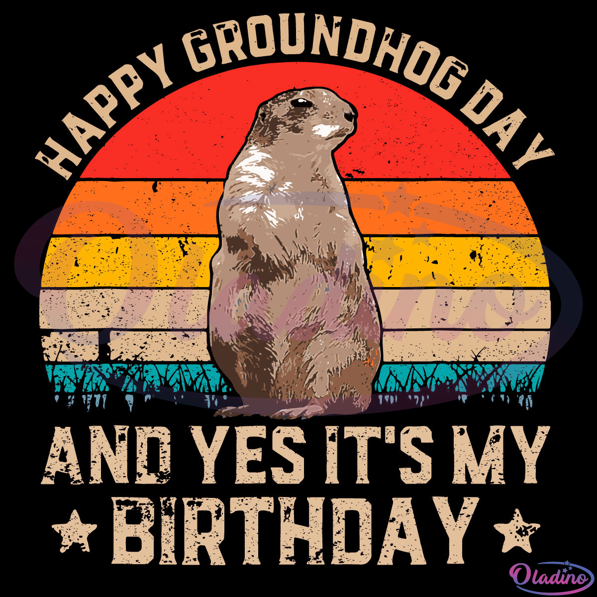 Happy Groundhog Day SVG Digital File, Groundhog Svg
