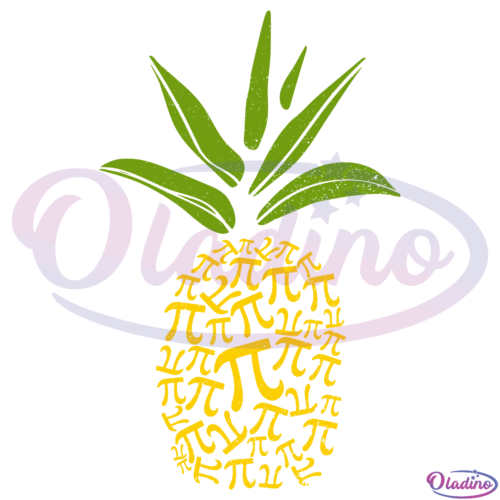 Happy Pie Day Cute Pi Pineapple 3.14 SVG Digital File