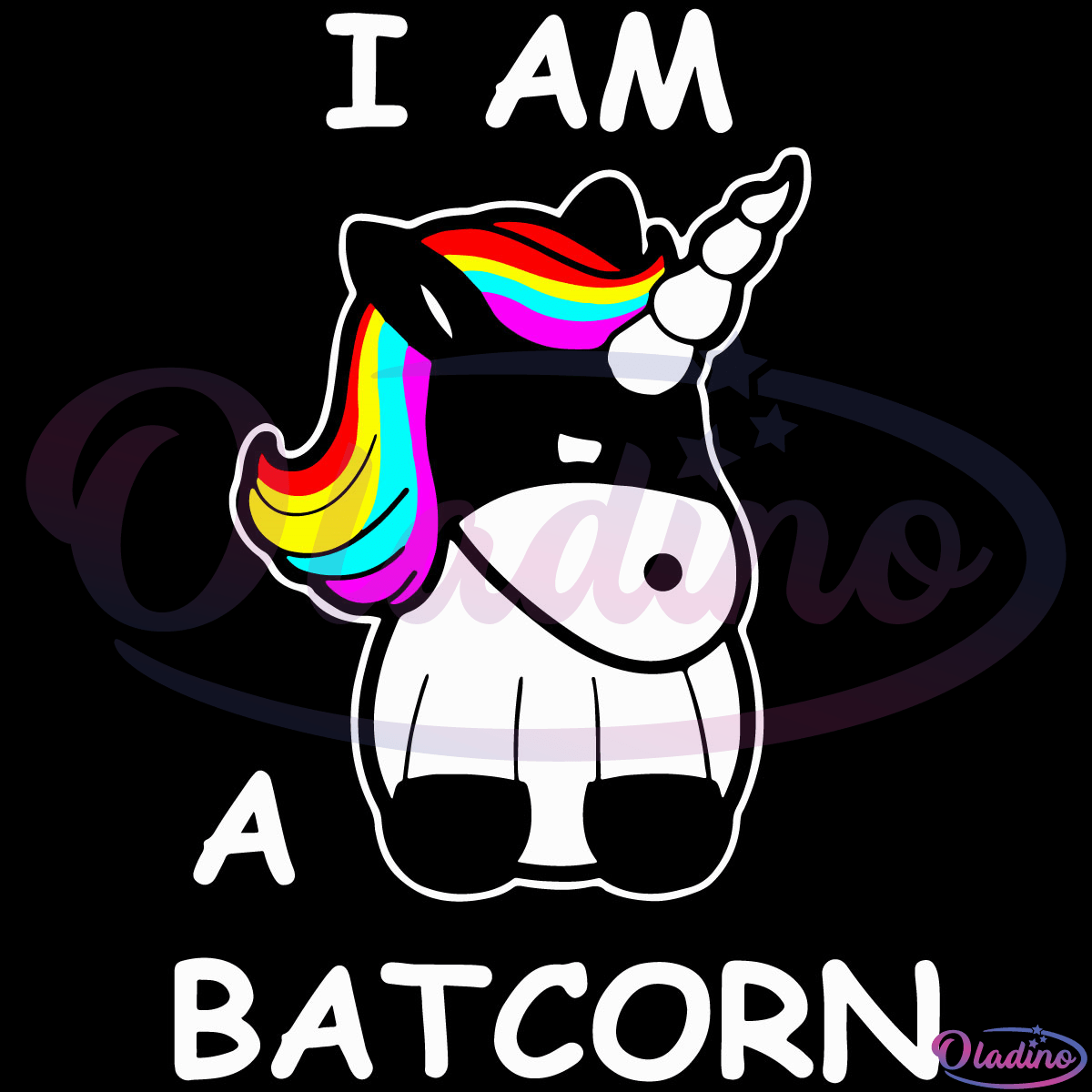 I Am A Batcorn SVG Digital File, Unicorn Svg, Batman Svg