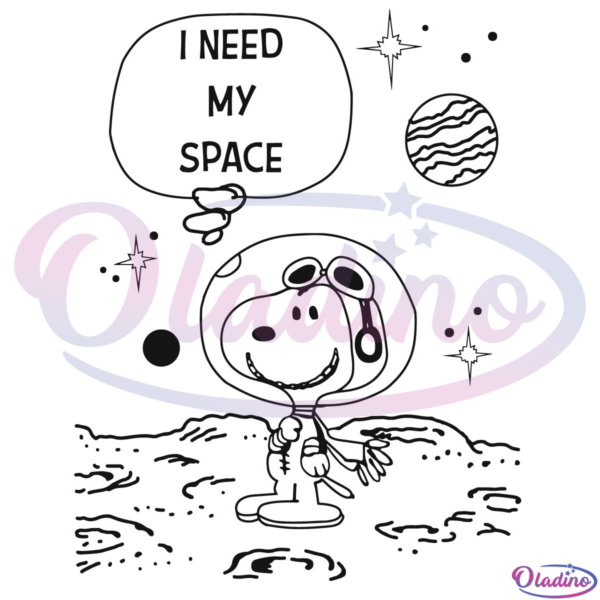 I need my Space Snoopy SVG Digital File, Peanuts Svg