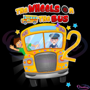 Kids Wheels On The Bus Digtal File SVG