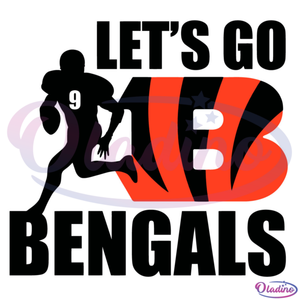 Lets Go Bengals SVG Digital File, Cincinnati Bengals SVG
