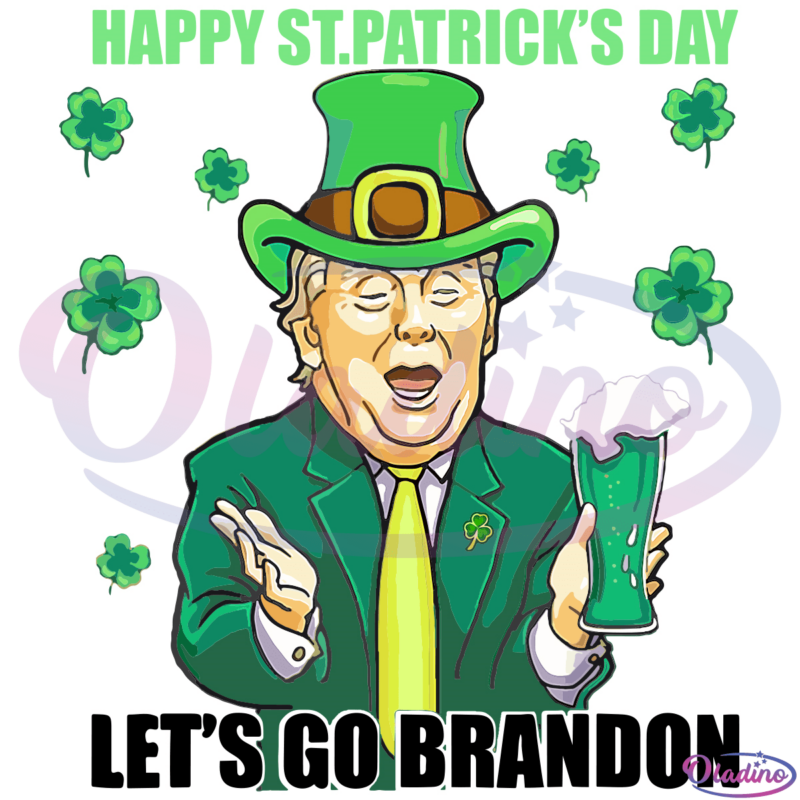 Lets Go Shamrock Brandon Happy St Patrick Day SVG