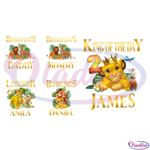 Lion King Family Birthday Boy Bundle Png