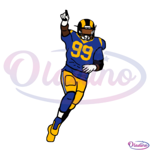 Los Angeles Rams Aaron Donald SVG Digital File