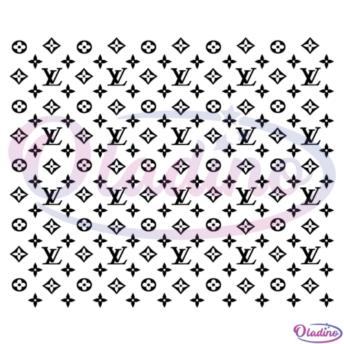 Louis Vuitton Pattern SVG Digital File