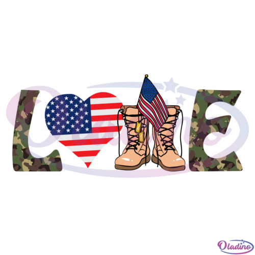 Love My Veteran Digtal File SVG