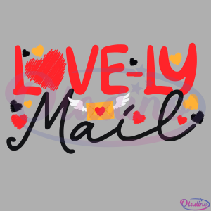 Lovely Mail Svg, Valentine Svg, Lovely Svg, Mail Svg, Valentine's Day Svg