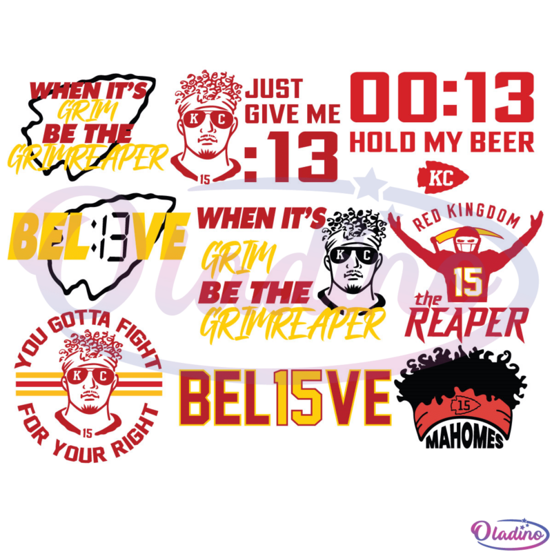 Kansas City Chiefs SVG, When It Is Grim Be The Grim Reaper Kensas