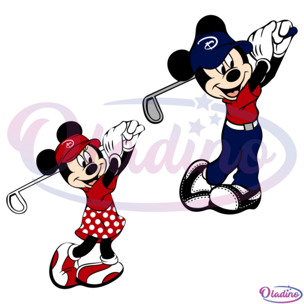 Minnie Mouse Play Golf SVG Digital File, Mickey Mouse Golf svg