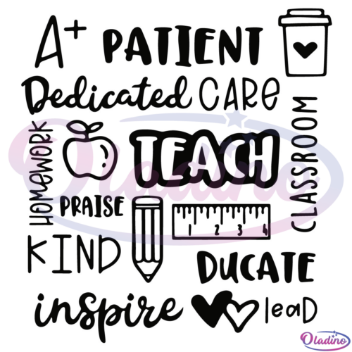 Patient Dedicated Care Back to School Digtal File SVG