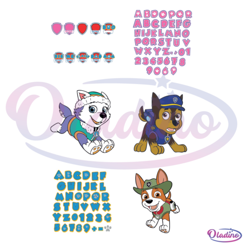 Paw Patrol Bundle SVG Digital File