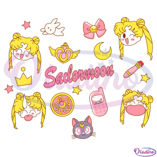 Sailor Moon Bunde SVG Digital File