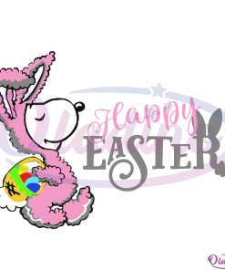Snoopy Happy Easter SVG Digital File, Easter Snoopy Svg, Peanuts Svg