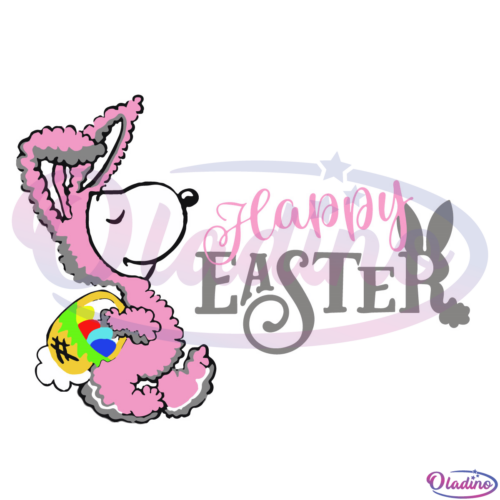 Snoopy Happy Easter SVG Digital File