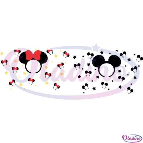 Starbucks Disney Headband Wrap Bundle SVG