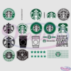 Starbucks Logo Wrap And Font Bundle SVG File, Starbucks Coffee