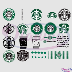 Starbucks Logo Wrap And Font Bundle SVG File