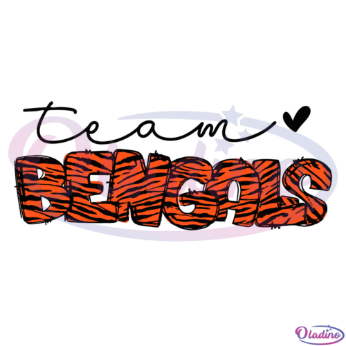 Team Bengal SVG Digital File Cincinnati Bengals SVG Digital File