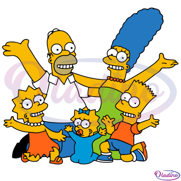The Simpsons Digital File, Bart simpsons svg, Cartoon Homer Svg