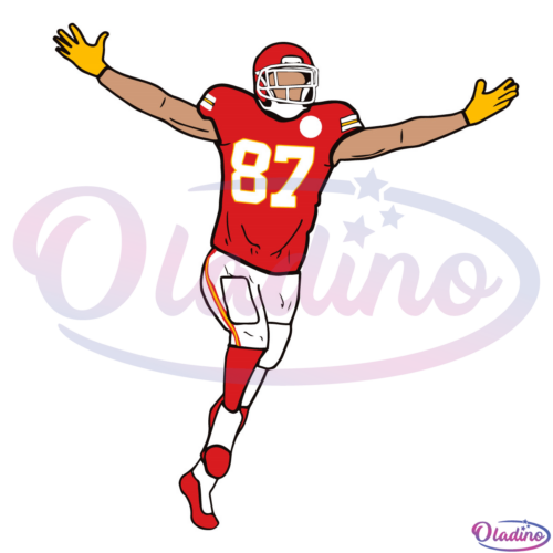 Travis Kelce Touchdown Celebration Kansas City Chiefs 6265 SVG