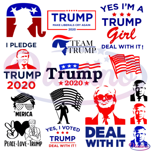 Trump Bundle Digital File SVG, Famous Characters Svg, Trump Svg