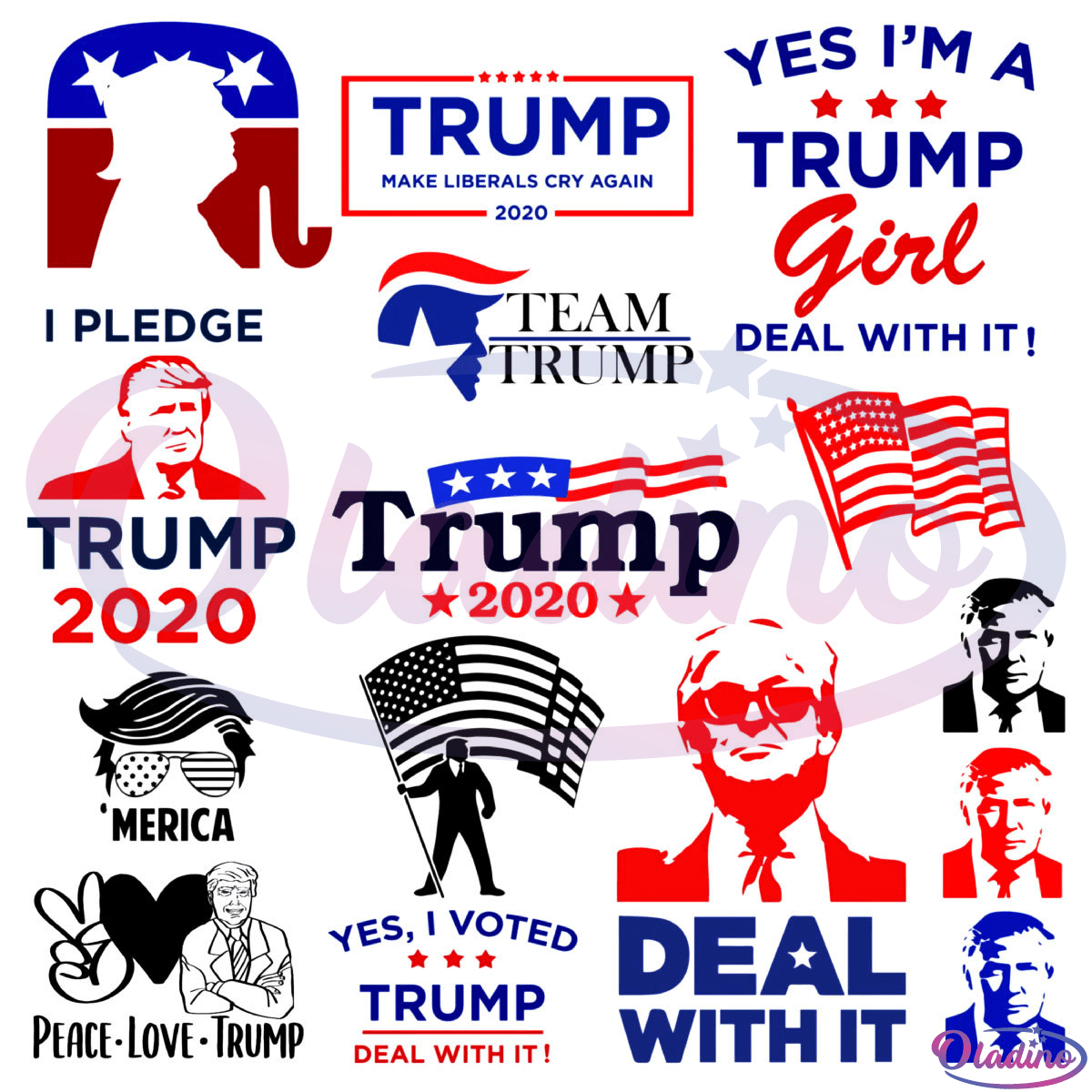 Trump Bundle Digtal File SVG, Famous Characters Svg, Trump Svg