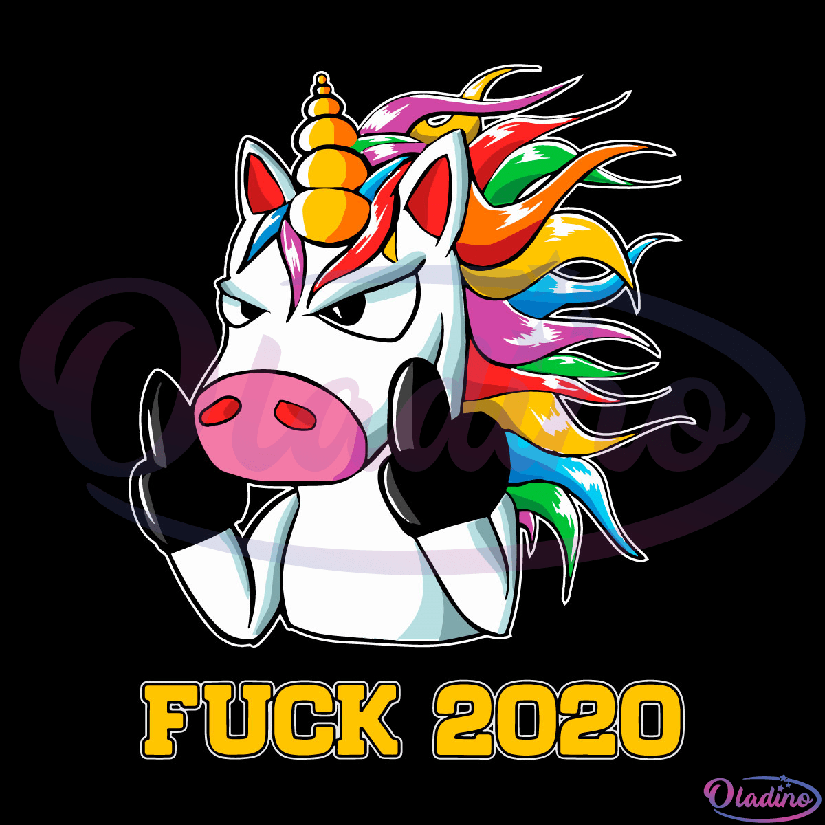Unicorn Fuck 2020 Christmas SVG Digital File, Funny Unicorn Svg