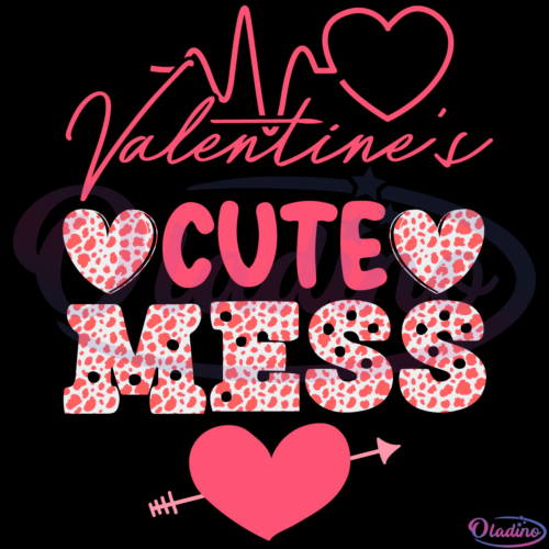 Valentine Cute Mess Svg