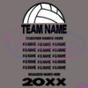 Volleyball Team SVG Digital File, Volleyball Svg, Team Member Svg