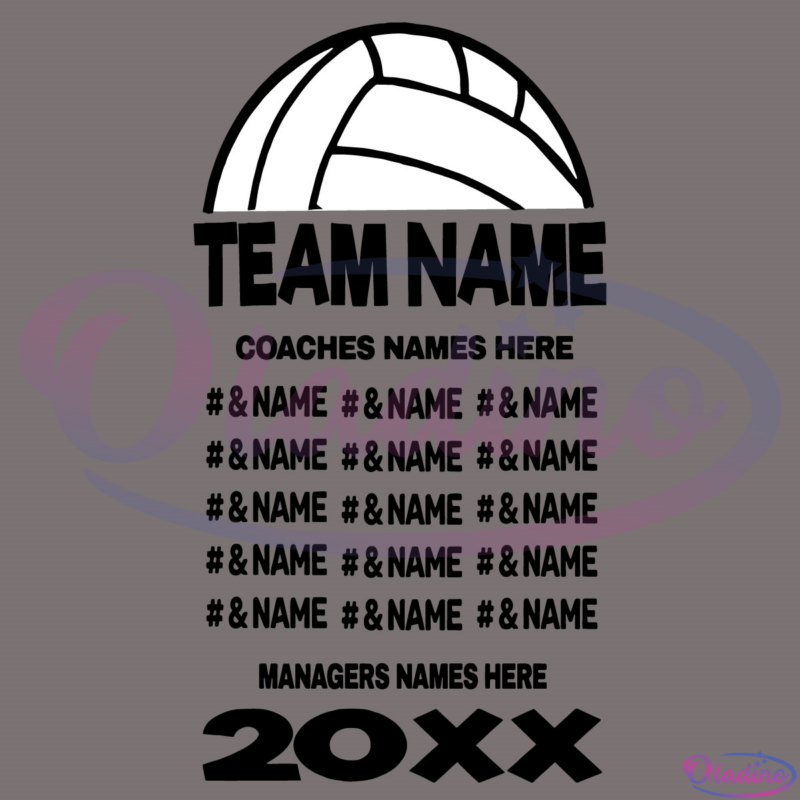 Volleyball Team SVG Digital File