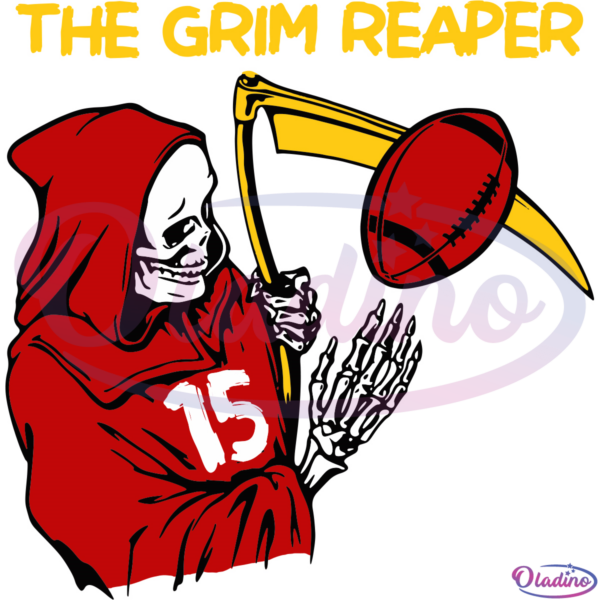 When Its Grim Be The Grim Reaper SVG Digital File, Football SVG, Sport Svg
