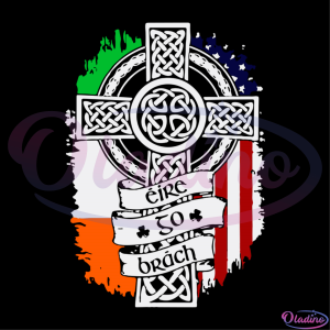 St Patricks Day Cross SVG Digital File, St. Patricks Day SVG