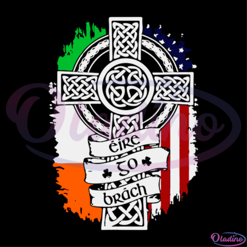 St Patricks Day Cross SVG Digital File