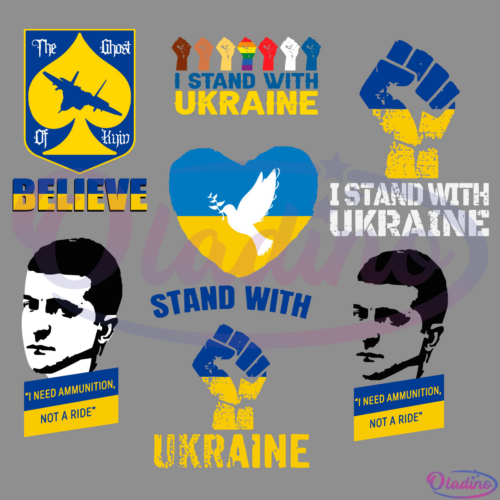 10+ DesignI Stand With Ukraine SVG Digital File