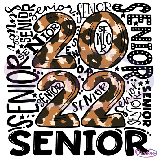 2022 Senior SVG Digital File, Senior Svg, 2022 Svg, Leopard Svg