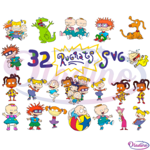 32 Rugrats SVG Digital File Bundle