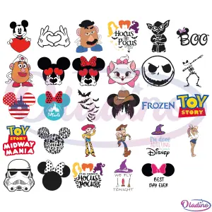 5000+ Disney SVG Digital File Bundle