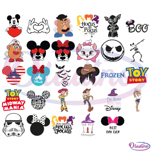 5000+ Disney SVG Digital File Bundle