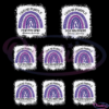 Alzheimers Awareness I Wear Purple SVG Digital File, Purple Rainbow Svg