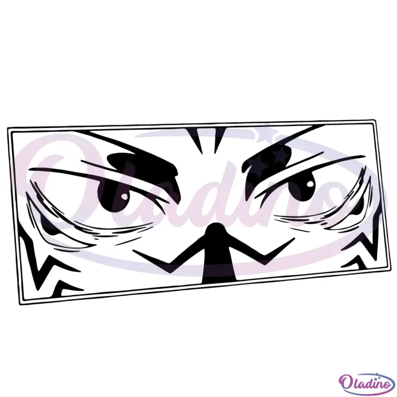 Senku Eyes Angry Eyes Anime SVG Digital File