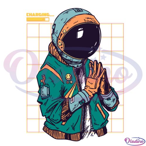 Astronaut Space Travel Retro Aesthetic SVG Digital File