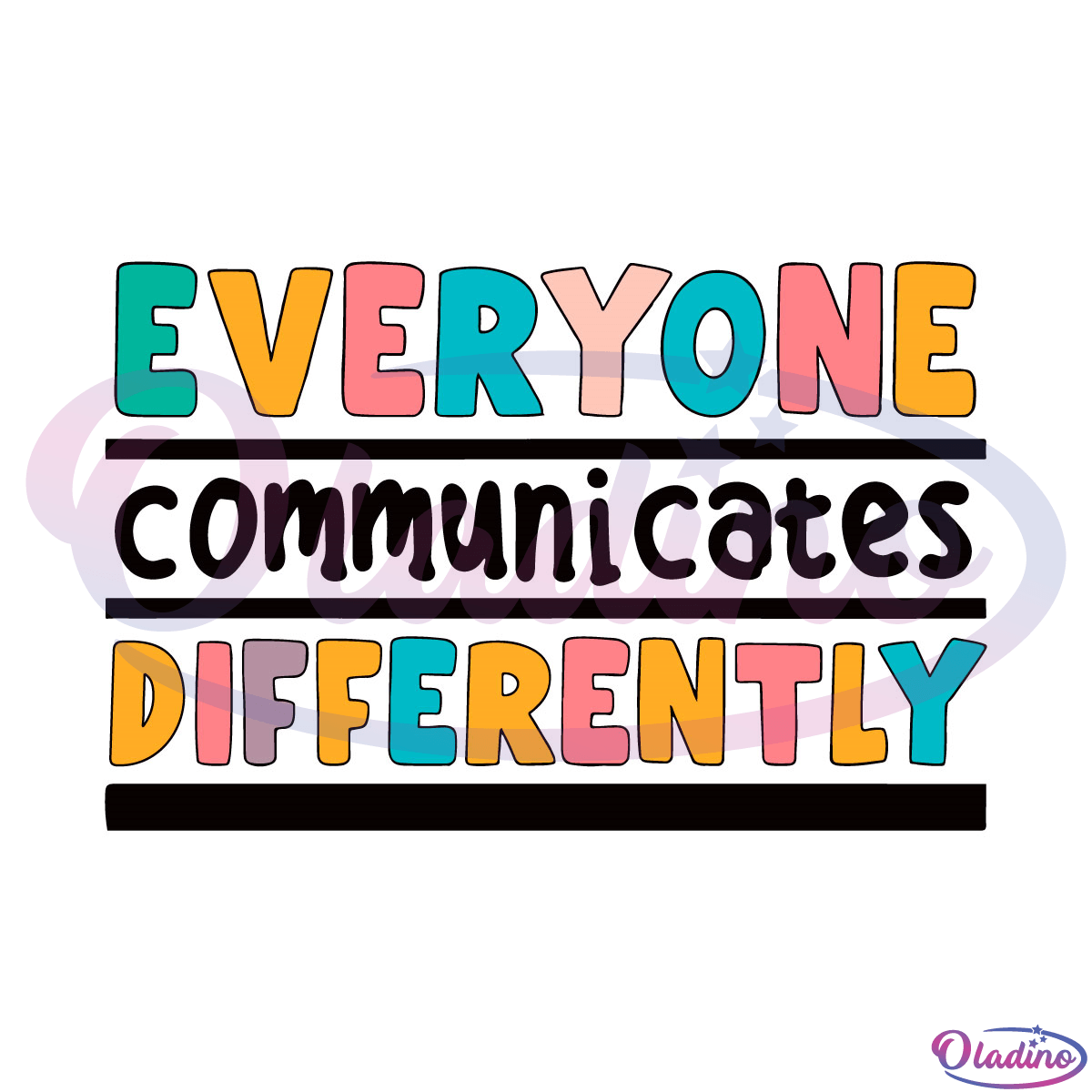 Everyone Communicate Differently Autism Svg File, Autism Awareness Svg